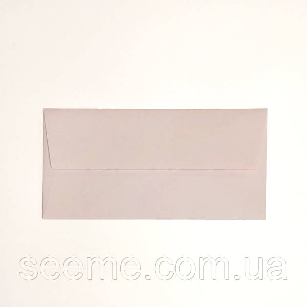 Конверт 220x110 мм, колір нюд (nude), КОМПЛЕКТ 10 шт.