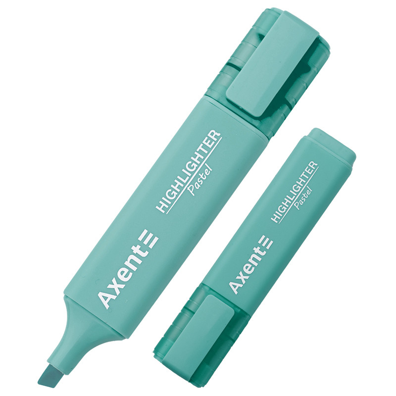 Маркер текстовий Axent  Highlighter 2537-09, 1-5 мм, клиноподібний, пастель бірюзовий