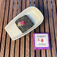 Іван-чай з чайною трояндою, ферментований кіпрій з пелюстками троянди, порційна плитка, 8 г
