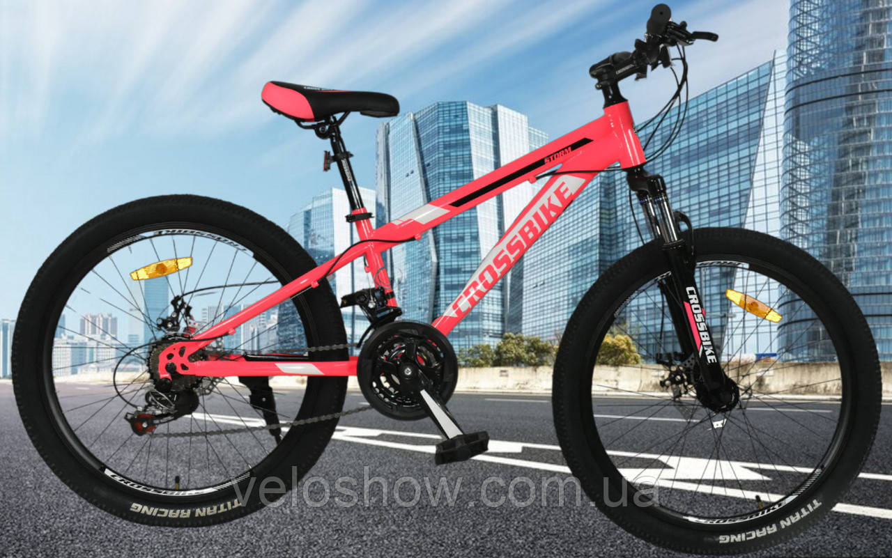 Гірський сталевий 24 Storm Crossbike підлітковий велосипед