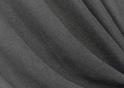 Однотонна тканина, льон, "Льон Мішковина". Колір графітовий. Код 1140ш