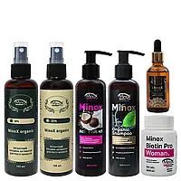 Біокомплекс, набір для відновлення волосся, 6 одиниць, Minox Organic Extra Set