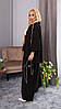 42-60 Вільний жіночий костюм сорочка з широкими штанами, фото 4
