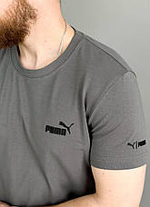 Футболка чоловіча спортивна Puma футболка сіра Пума, фото 4