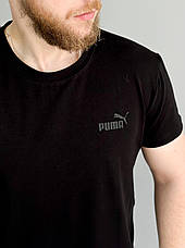 Футболка чоловіча Puma чорна спортивна футболка Пума, фото 5