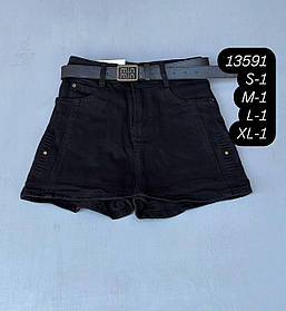 Джинсові шорти з м’якого деніму 13591S,M,L,XL упаковка 4 шт