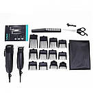 Набір для стрижки, 5в1, 2 машинки, 12 насадок, VGR V-023 / Машинка для стрижки волосся / Машинка для волосся, фото 8