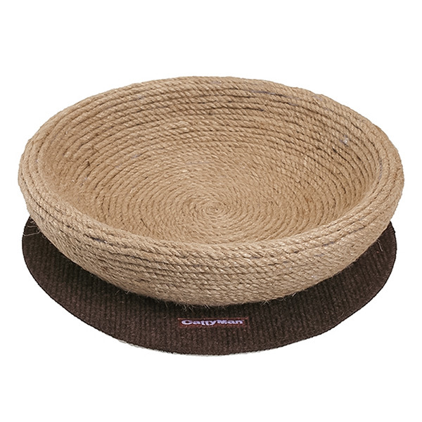 Спальне місце лежак-кігтеточка CattyMan Scratcher Jute Bed КЕТТІМЕН для котів