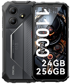 Смартфон Blackview OSCAL MARINE 2 Black 8/256gb NFC 11000mAh Android 15 + ремінець