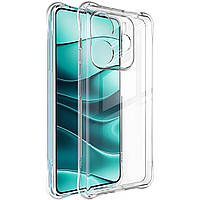 Протиударний чохол із посиленими кутами для Xiaomi Redmi Note 14 5G прозорий силіконовий бампер