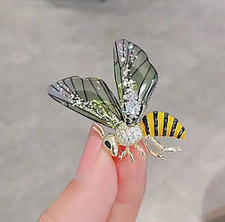 Брошка "Оса, стрази" для жінок, елегантна брошка для костюма, брошка булавка, інтер'єр