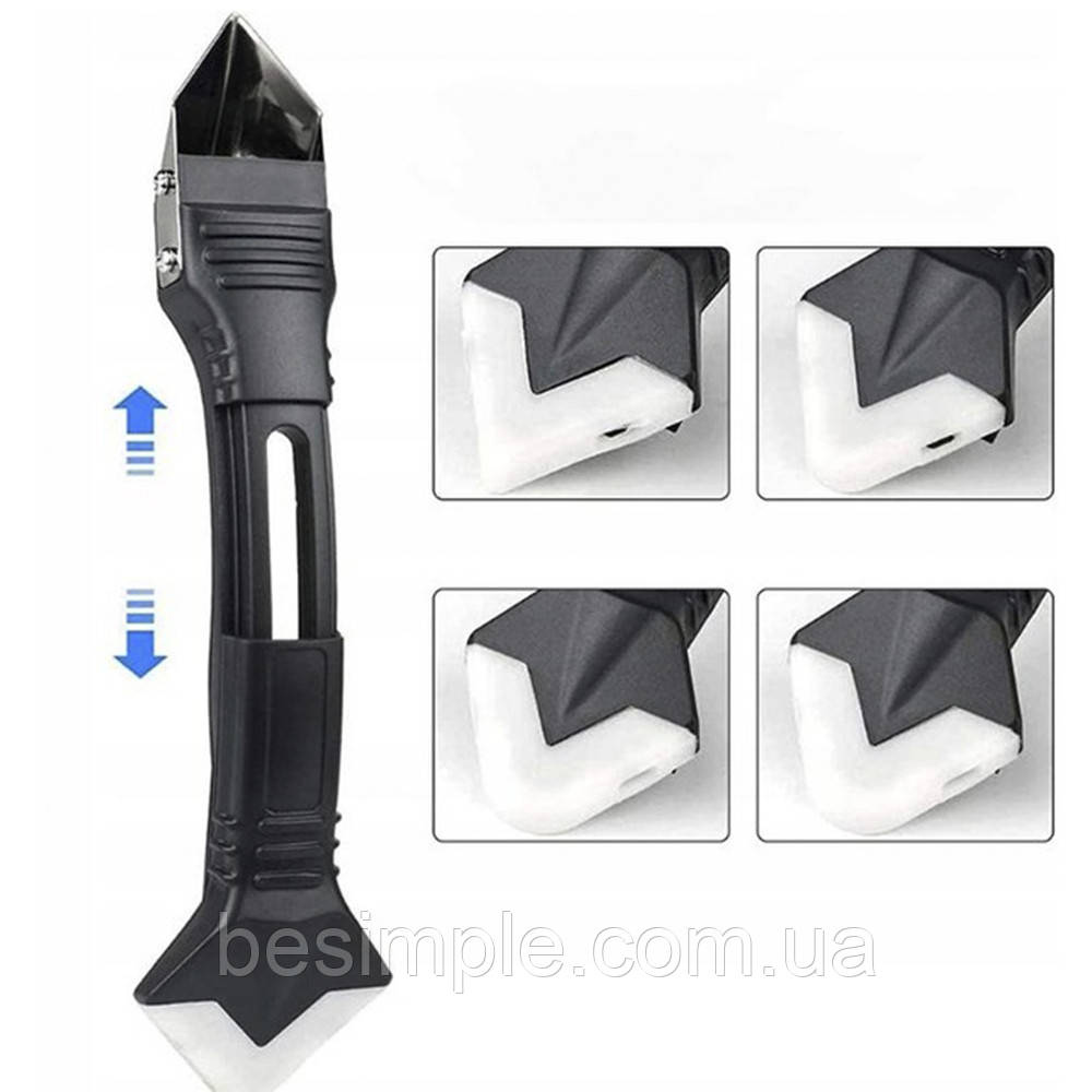 Силіконовий шпатель 19см SILICON TOWEL SCRAPPER / Скребок для герметика / Шпатель-скребок, фото 1