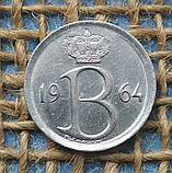 25 сантимiв 1964 року. Бельгiя, фото 2