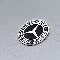 Емблема Mercedes Benz (Мерседес) 57 мм NEW Чорна, фото 4