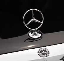 Емблема Mercedes Benz (Мерседес) 57 мм NEW Чорна, фото 5