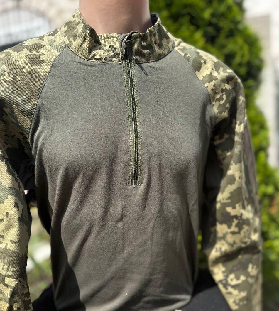 Убакс бавовна/саржа, олива/піксель