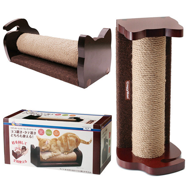 Стовпчик з каркасом CattyMan Scratching Rolling Post дряпка кігтеточка для котів