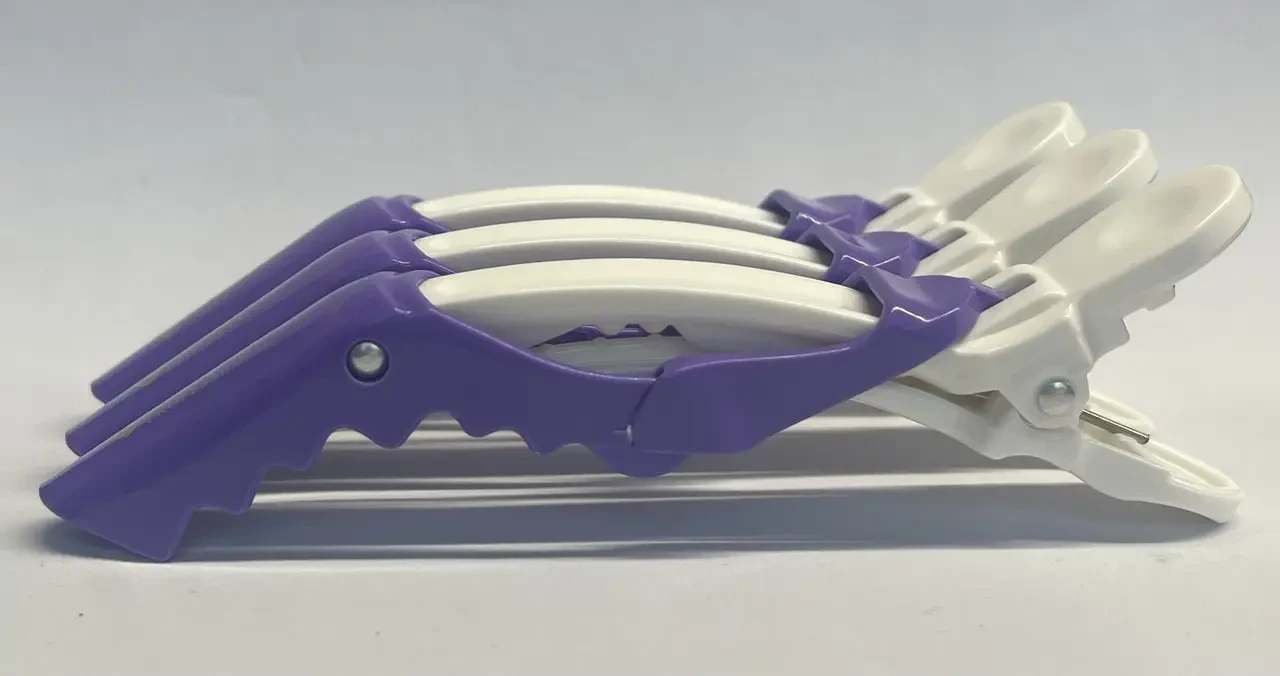 Затискачі для волосся від Salon Professional, колір лаванди, 3 шт