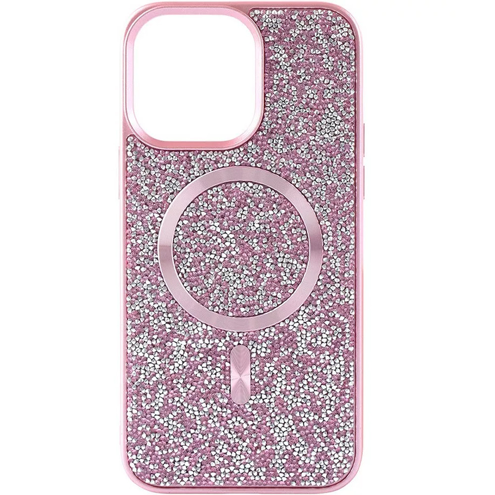 Чохол накладка Swarovski Case with MagSafe для Apple iPhone 16 Pro Pink (Рожевий), фото 1