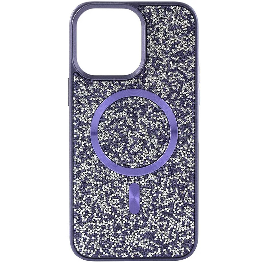 Чохол накладка Swarovski Case with MagSafe для Apple iPhone 15 Pro Max Purple (Фіолетовий), фото 1