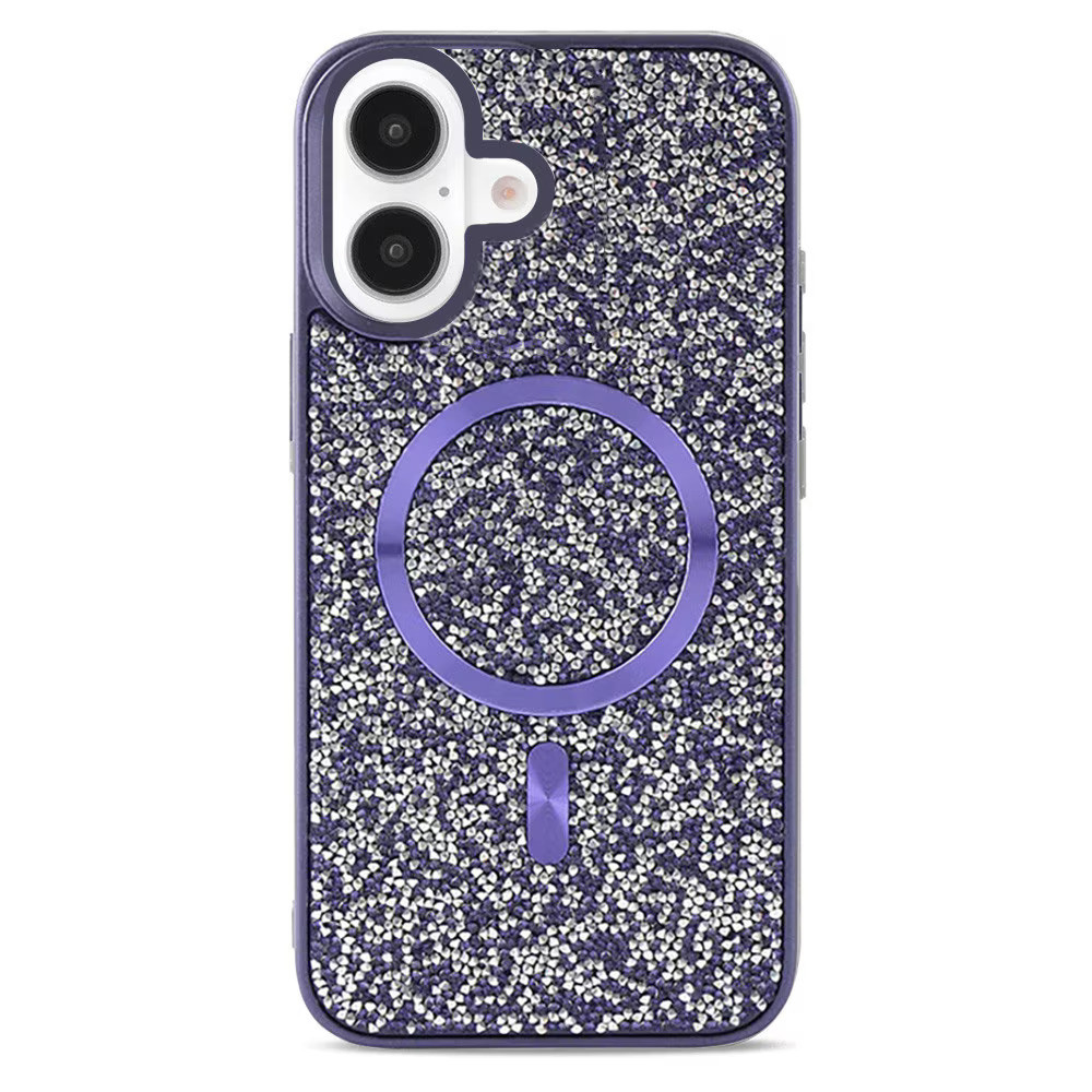Чохол накладка Swarovski Case with MagSafe для Apple iPhone 16 Purple (Фіолетовий), фото 1