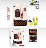 Холодильник іграшковий дитячий 6906 A розмір - 13х9.5х19 см, підсвічування, мелодія, рухомі елементи, фото 3