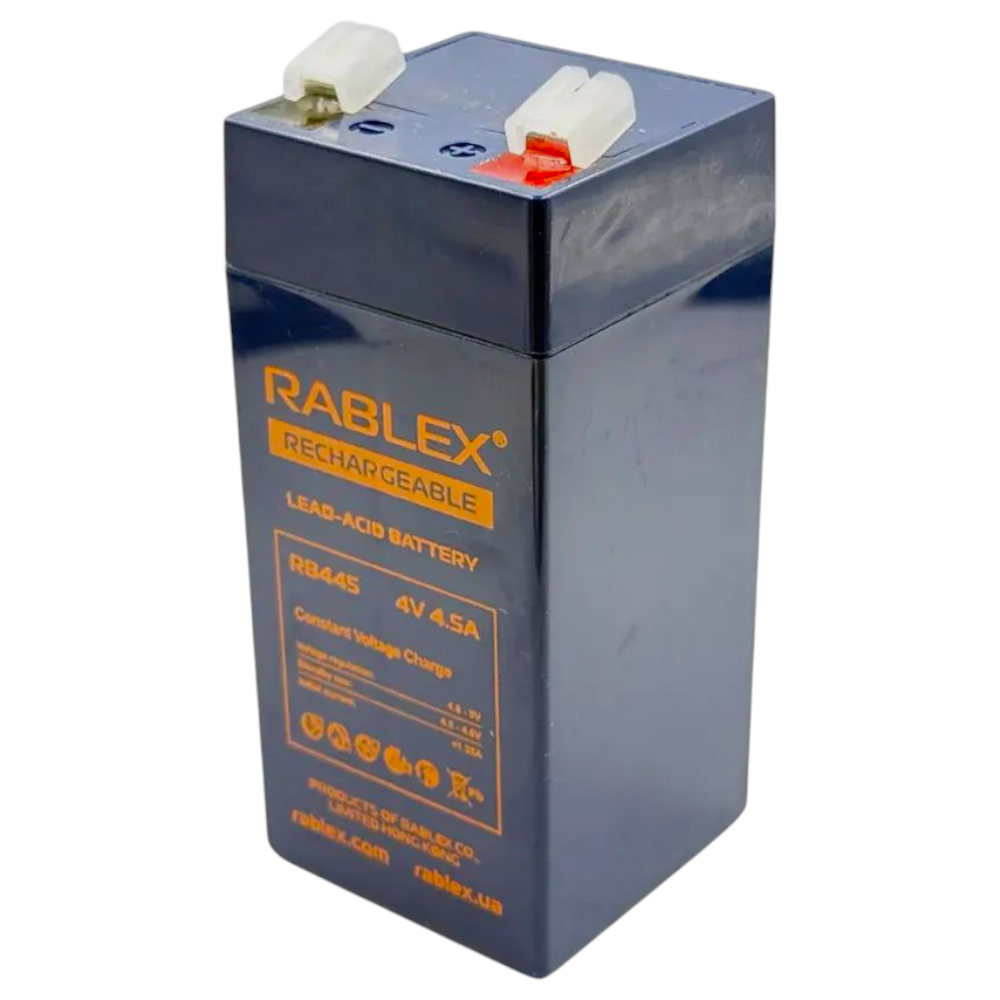Акумуляторна свинцево-кислотна батарея, акумулятор (акб) Rablex 4V - 4,5Ah 100х47х47мм
