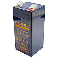 Акумуляторна свинцево-кислотна батарея, акумулятор (акб) Rablex 4V - 4,5Ah 100х47х47мм