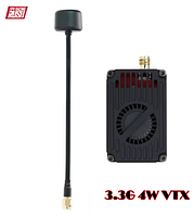 Відеопередавач RUSHFPV OverShoot 3.3G 4W VTX Supports IRC Tramp Protocol 7-30V Video Transmitter 3.3GHz Glasses VRX Module FPV