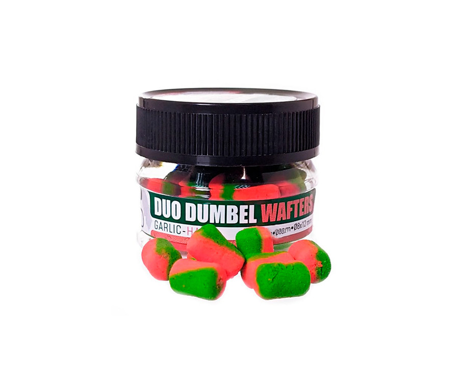 Насадок Бойл Carp Zoom Duo Dumbel Wafters 8 * 12mm, 15g (часник / хамон)
