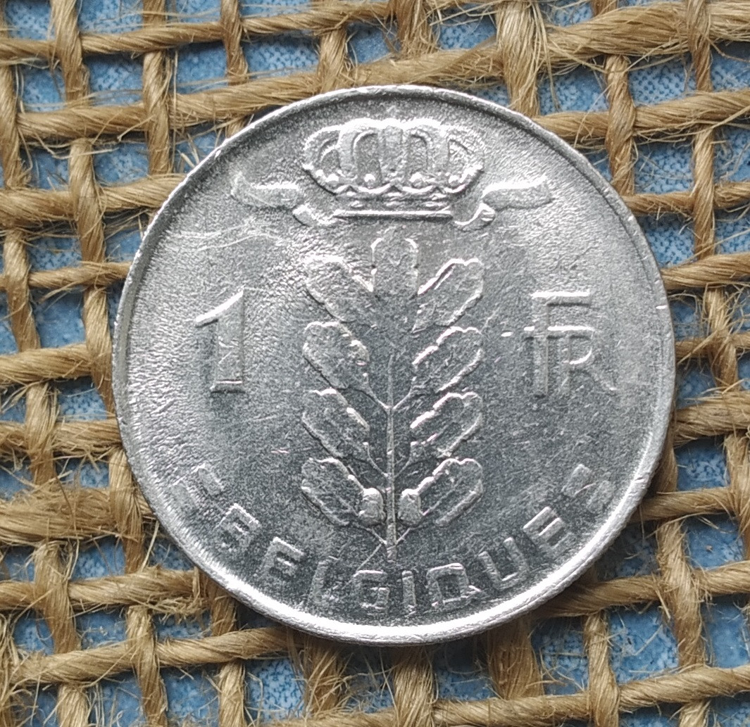 1 франк 1977 року. Бельгiя