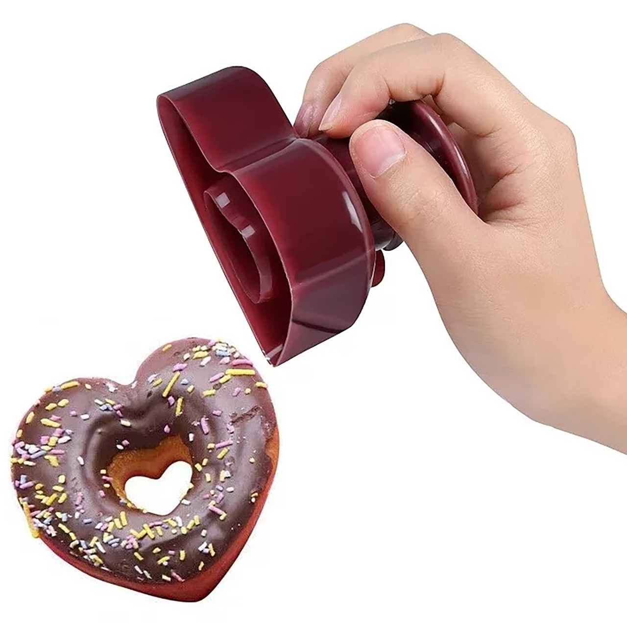 Форма для пончиків та донатів у вигляді серця "Майстер пончик"