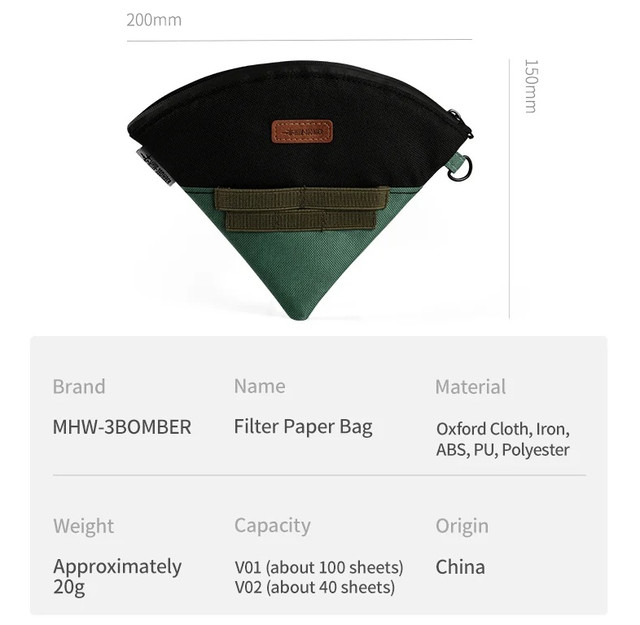 Чехол MHW-3Bomber Filters Bag органайзер для фильтров Темный