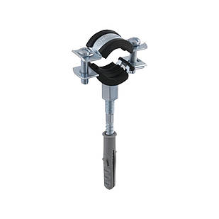 Хомут трубний 1/2" (20-23 мм) Raftec зі шпилькою та дюбелем