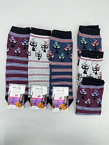 Жіночі шкарпетки "Полоска коти" 12 пар/уп