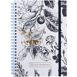 Блокнот на спіралі карт. обк., А5,80 арк,кл.,OS,Gold Cat