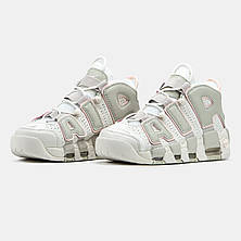 Чоловічі кросівки Найк Nike Air More Uptempo White Green ALL19464, фото 4