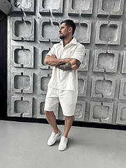 Костюм-  двійка чоловічий літній трендовий 2060 Розміри М- 2XL