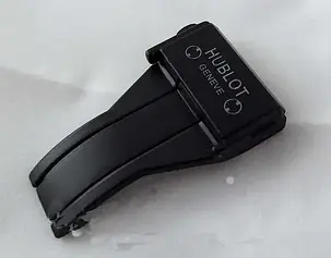 Застібка метелик для годинників 18 мм hublot big bang HUBLOT Big Bang Застібка до годинників Hublot чорна, фото 1