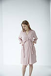Халат мусліновий для вагітних Pregnant Style Josephine 44 Рожевий, фото 4