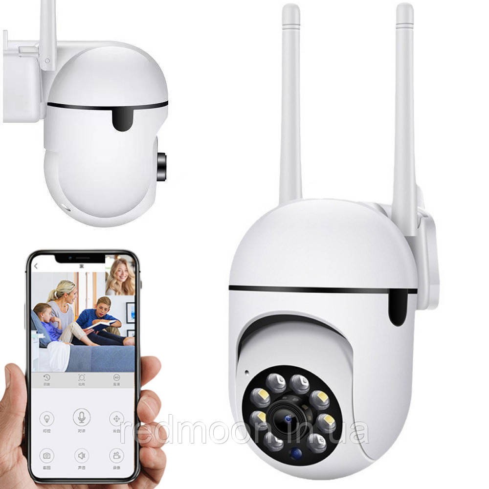 Вулична камера відеоспостереження Wi-Fi, 2Мп, FullHD, від USB / Вайфай камера / Wi Fi камера спостереження