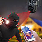 Вулична WIFI камера із сонячною панеллю, 12MP, Full HD / Поворотна IP камера відеоспостереження, фото 3