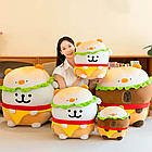 М'яка іграшка Песик-бургер 35см / Бургер іграшка / Іграшка подушка / Подушка песик / Подушка обіймашка, фото 2