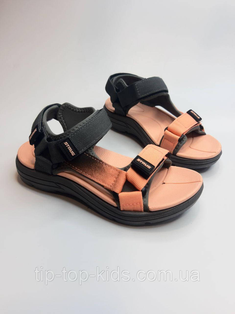 Босоніжки для дівчинки BBT 600-3-6 сірі р.35-37, фото 1