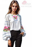 Заготовка сорочки жіночої габардин непошита вишиванка під вишивку бісером 1010-0208