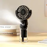 Портативний вентилятор зі зволожувачем повітря Brand F3 Чорний, фото 2