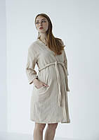 Халат мусліновий для вагітних Pregnant Style Josephine2 54 Бежевий