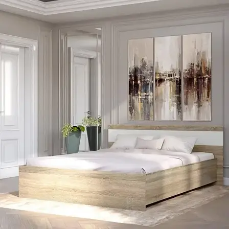 Ліжко дерев'яне двоспальне Соната-1600 у спальню, 160х200 Еверест, фото 1