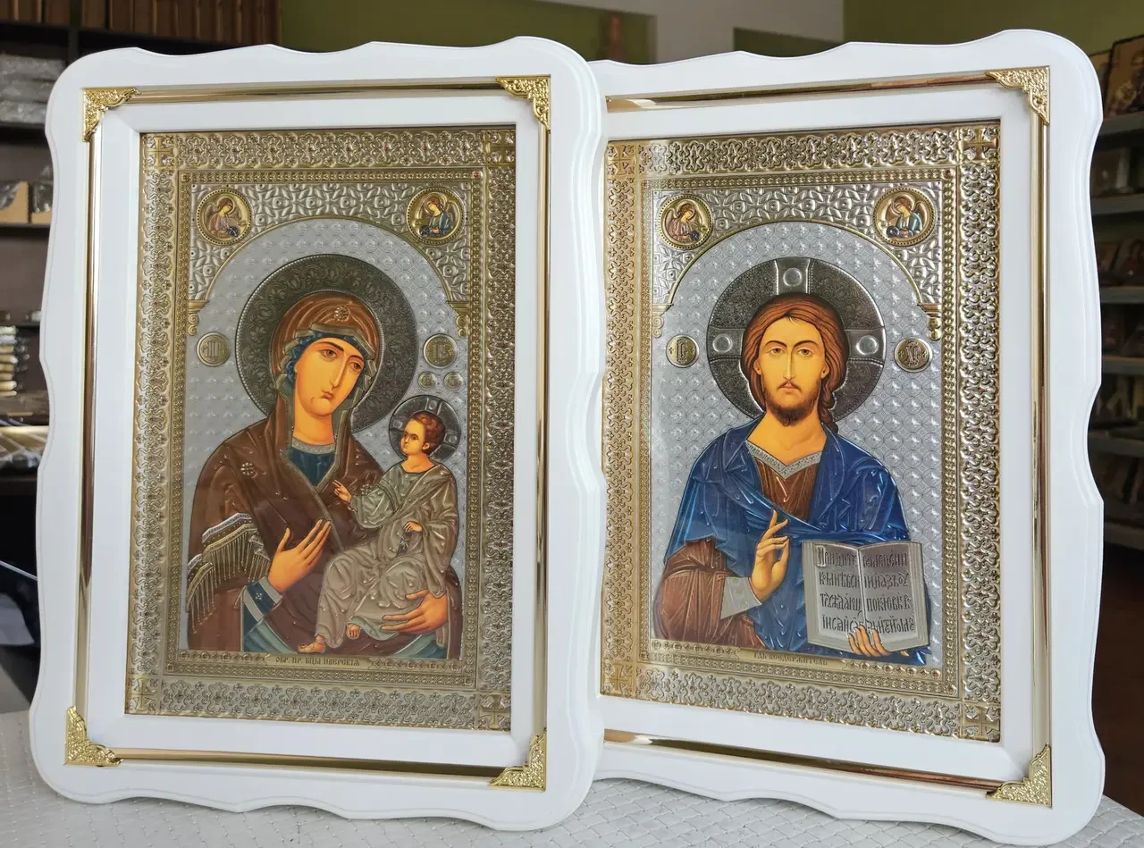Ікони вінчальна пара 37х27см (лік 20*30см), фото 1