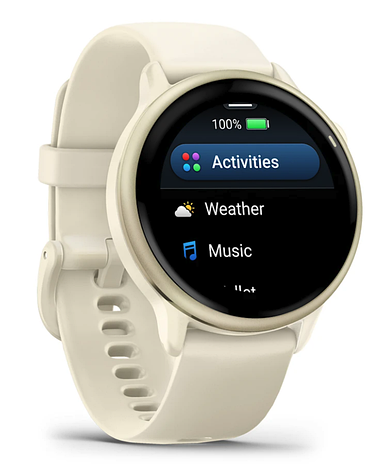 Смарт-годинник Garmin Vivoactive 6 Lunar Gold with Bone Band, фото 1
